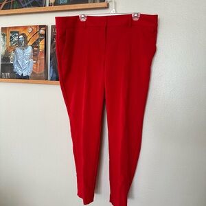 LOFT Plus Vibrant Red Trousers - Marisa Cut in Size 16